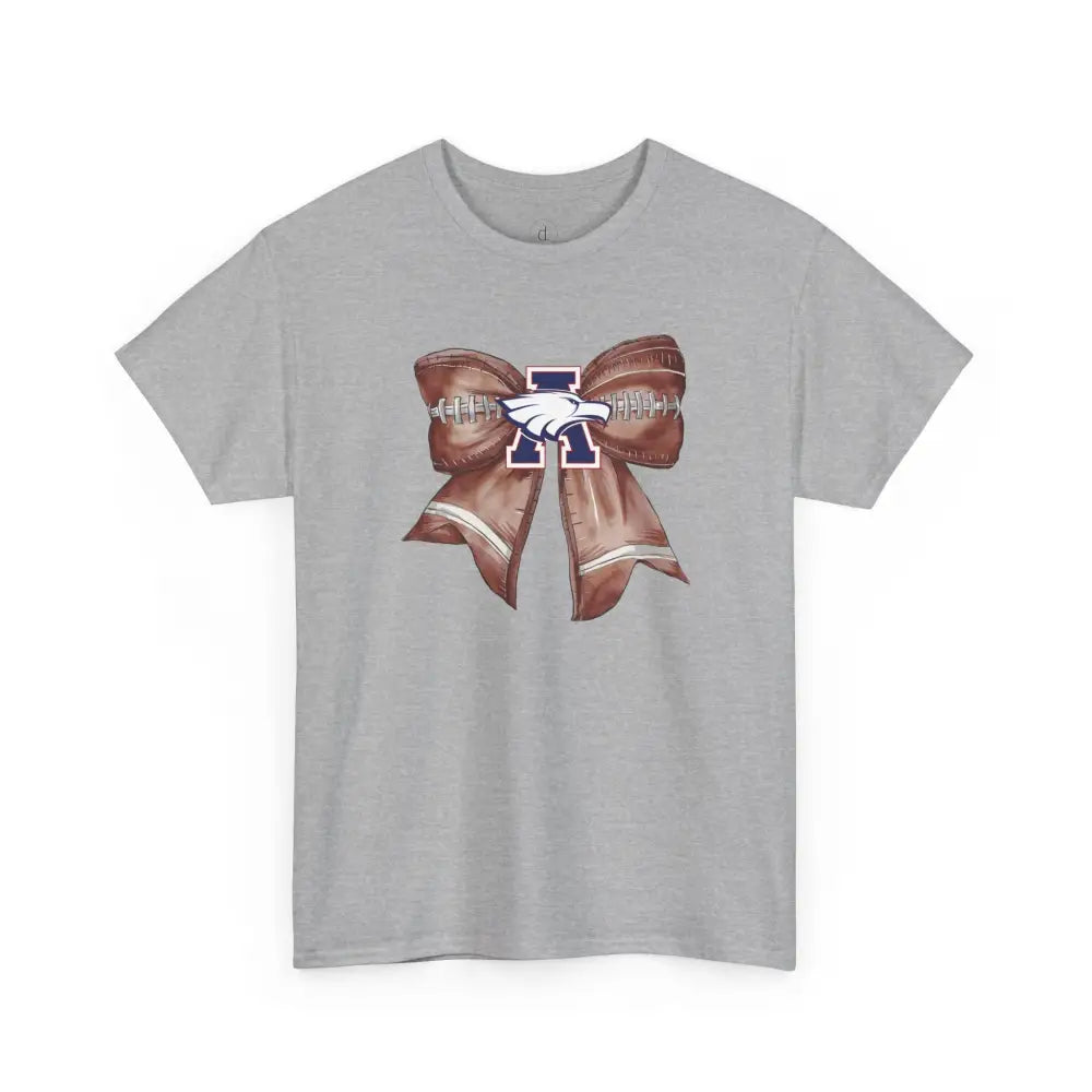 Allen Eagles Football Bow Tee - Sport Grey / S - T-Shirt
