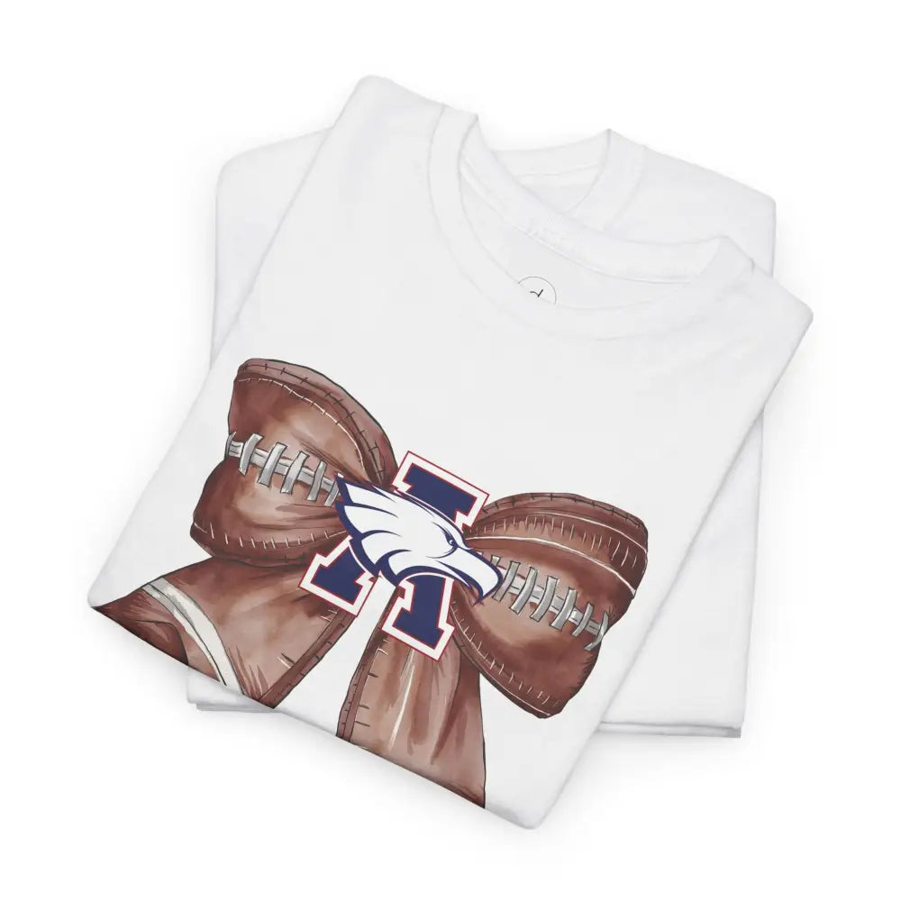 Allen Eagles Football Bow Tee - T-Shirt