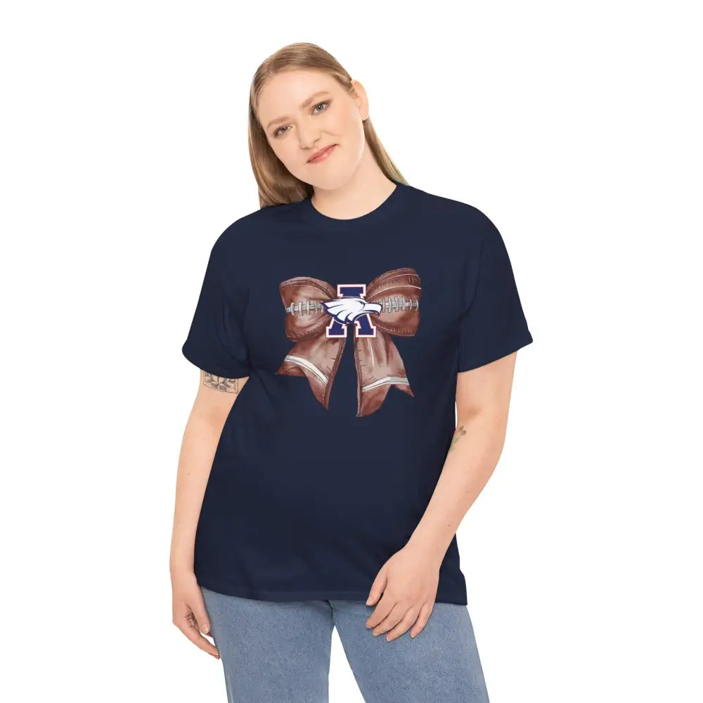 Allen Eagles Football Bow Tee - T-Shirt