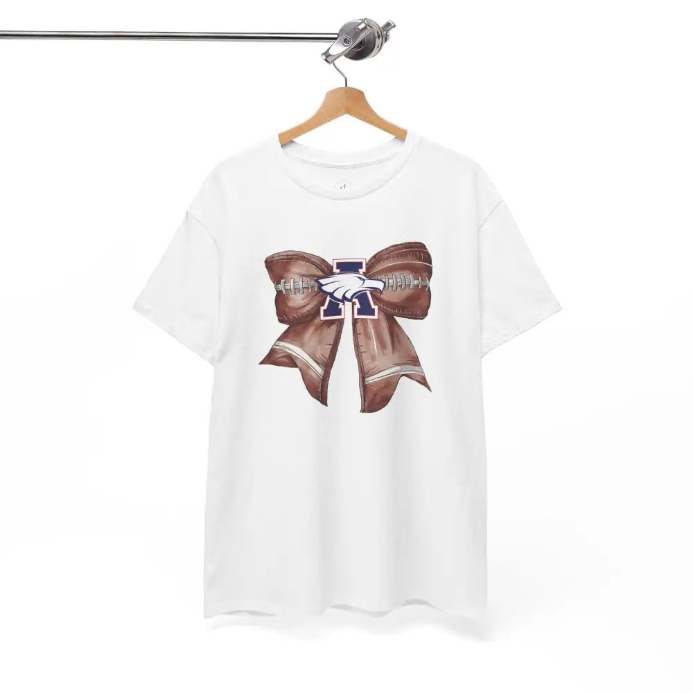 Allen Eagles Football Bow Tee - T-Shirt