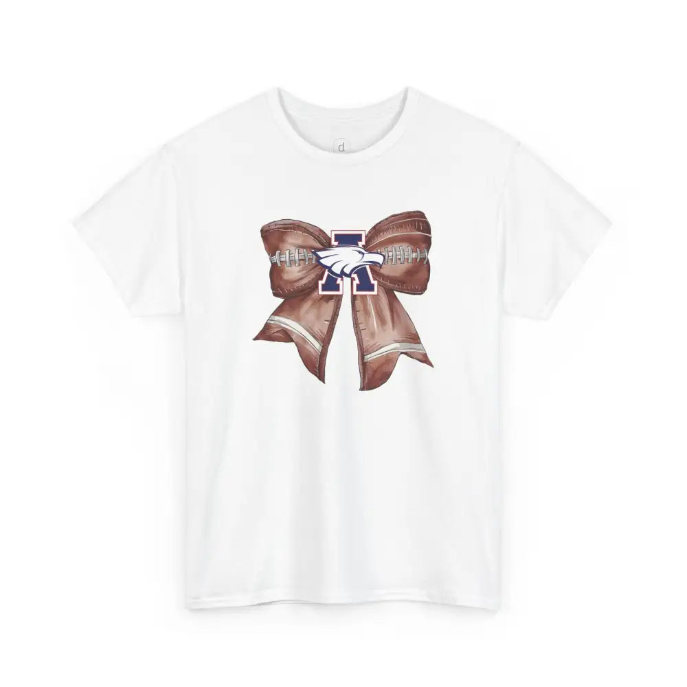 Allen Eagles Football Bow Tee - White / S - T-Shirt