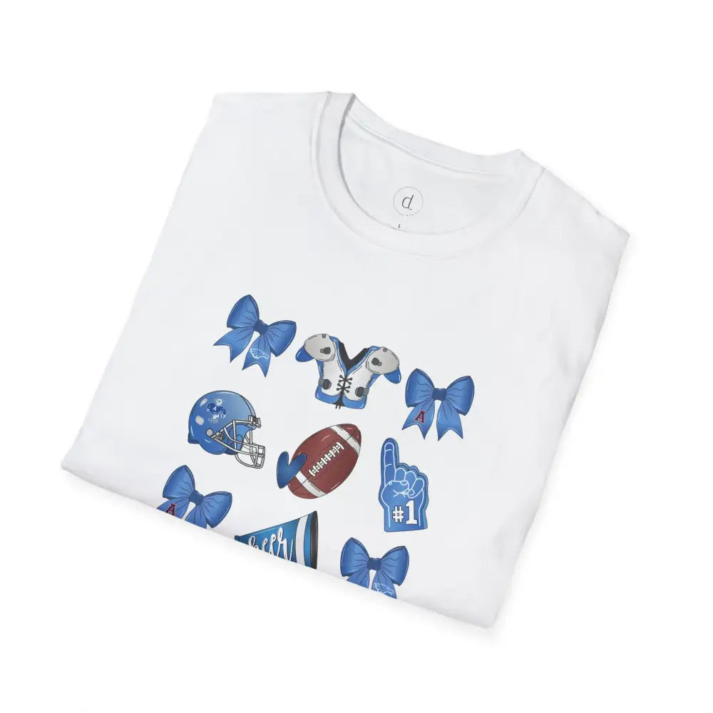 Allen Eagles Football Coquette Tshirt - T-Shirt