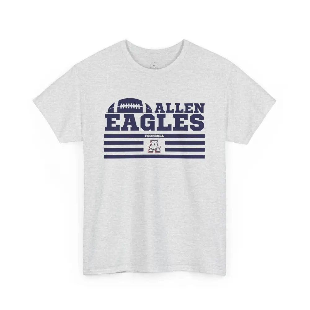 Gray t-shirt with 'Allen Eagles' text and logo on a white background