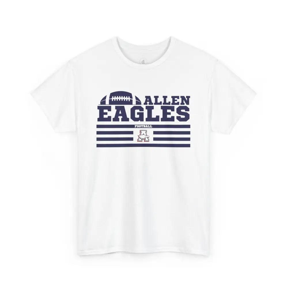 Allen Eagles Football Tee - White / S - T-Shirt