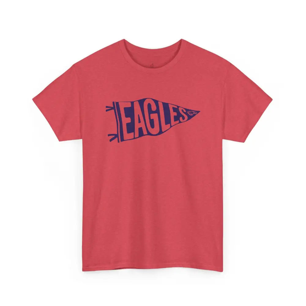 Allen Eagles Pennant Tee - Heather Red / S - T-Shirt
