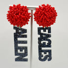 Allen Eagles PomPower Earrings