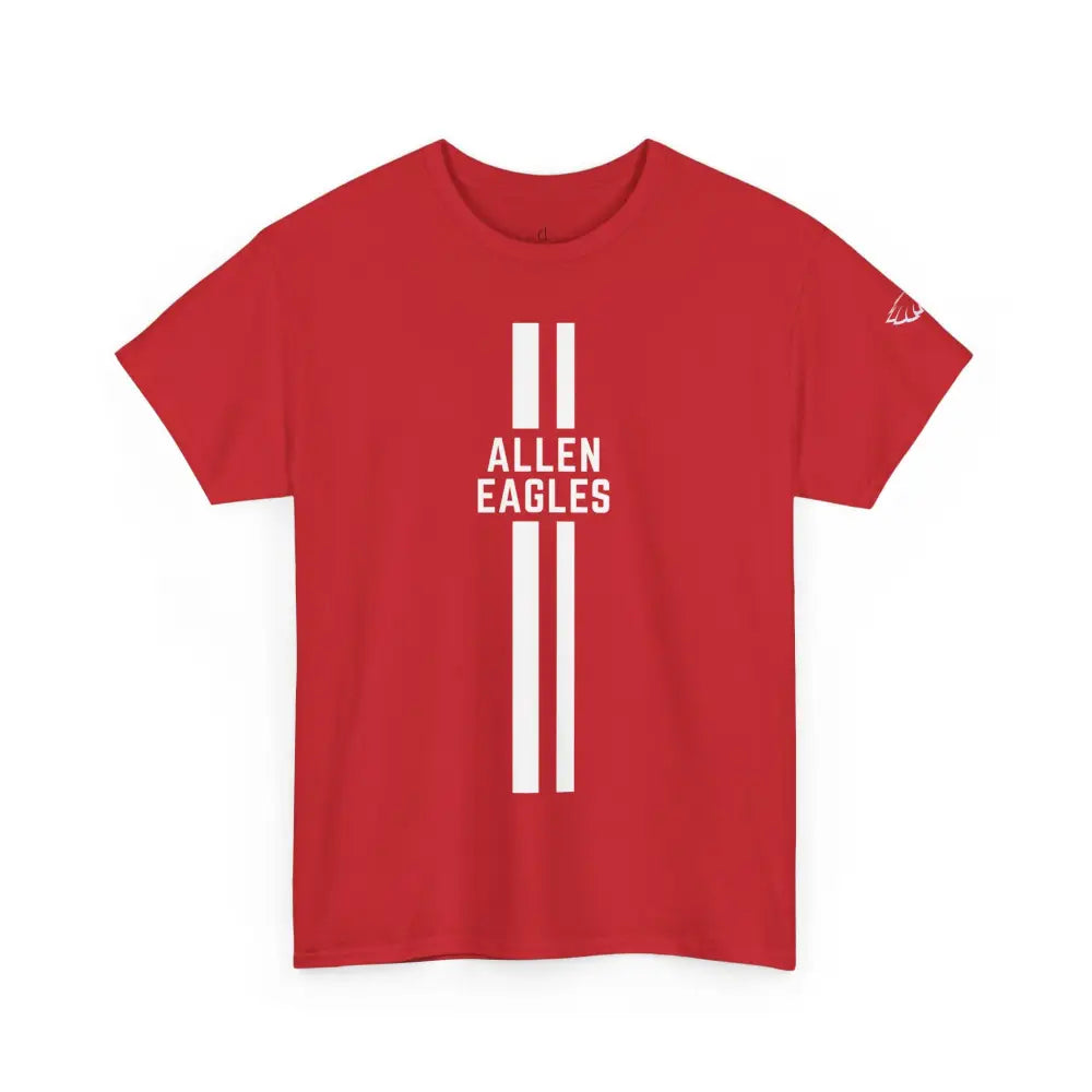 Allen Eagles Racing Stripe Tee - Red / S - T-Shirt