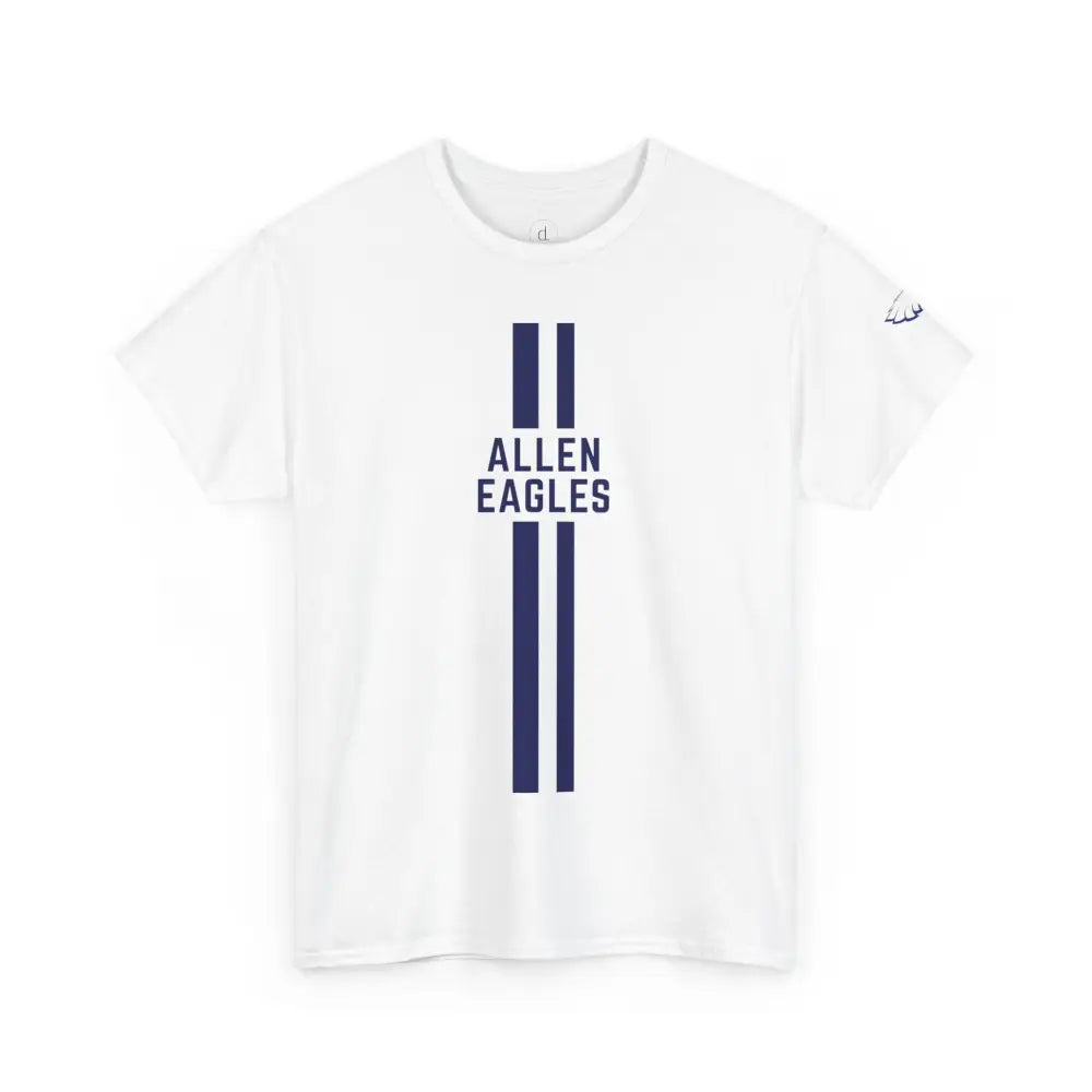 Allen Eagles Racing Stripe Tee - White / S - T-Shirt