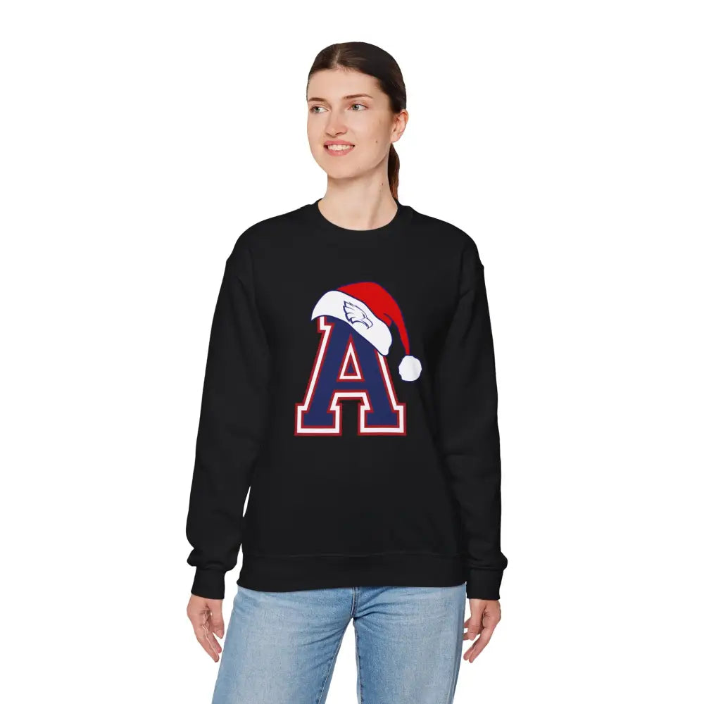 Allen Eagles Santa Hat Crewneck Sweatshirt - Sweatshirt