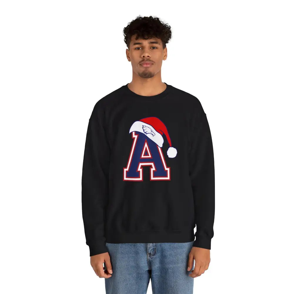 Allen Eagles Santa Hat Crewneck Sweatshirt - Sweatshirt