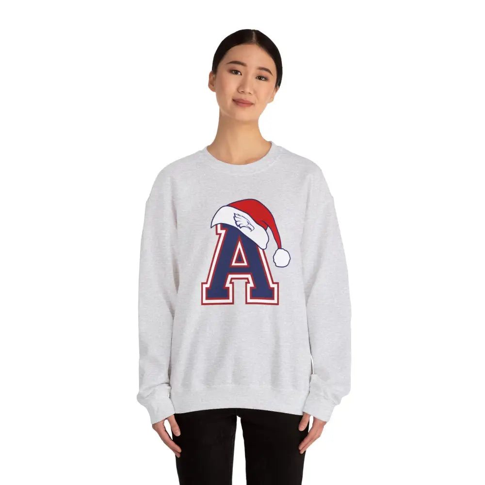 Allen Eagles Santa Hat Crewneck Sweatshirt - Sweatshirt