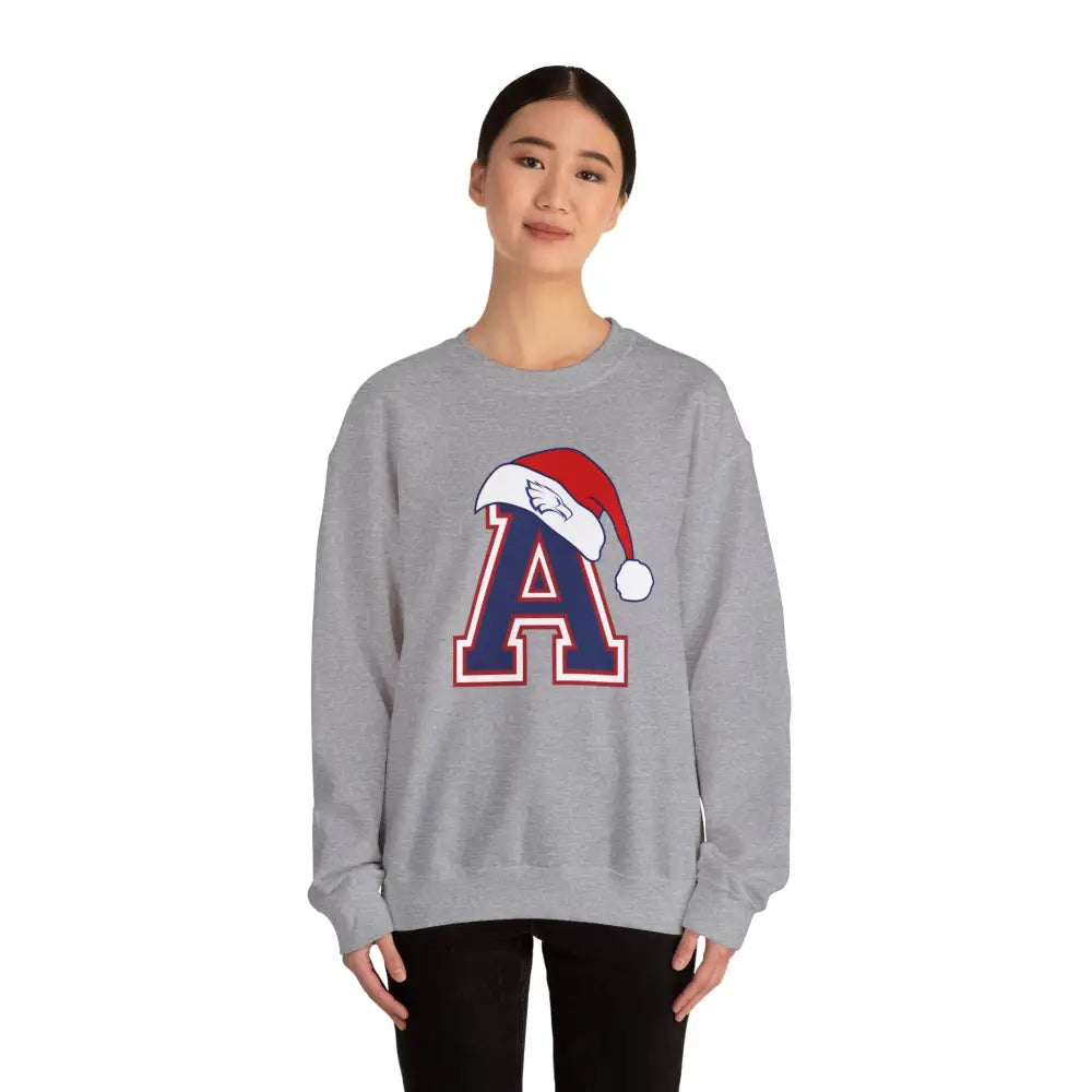 Allen Eagles Santa Hat Crewneck Sweatshirt - Sweatshirt