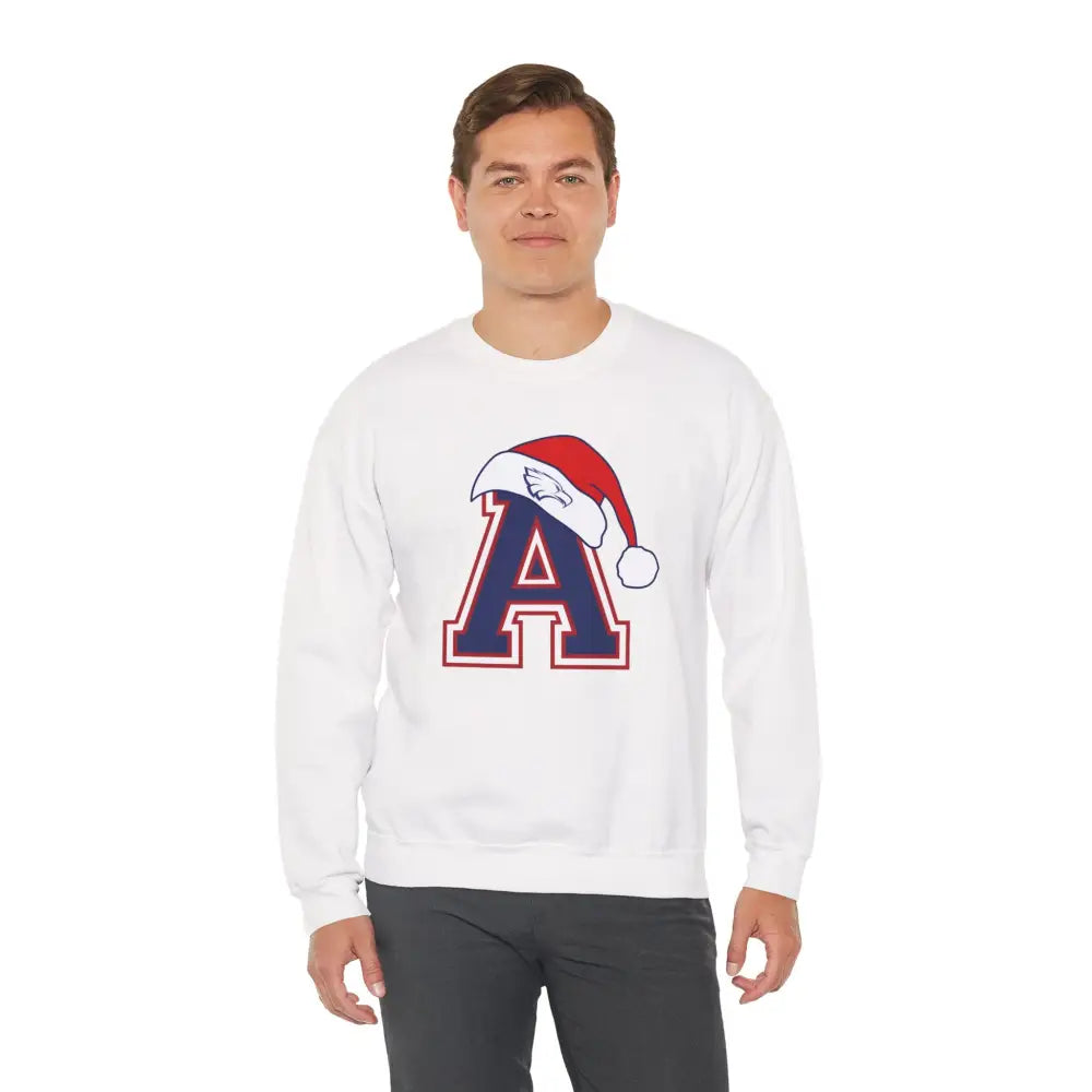 Allen Eagles Santa Hat Crewneck Sweatshirt - Sweatshirt