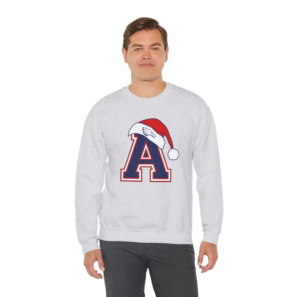 Allen Eagles Santa Hat Crewneck Sweatshirt - Sweatshirt