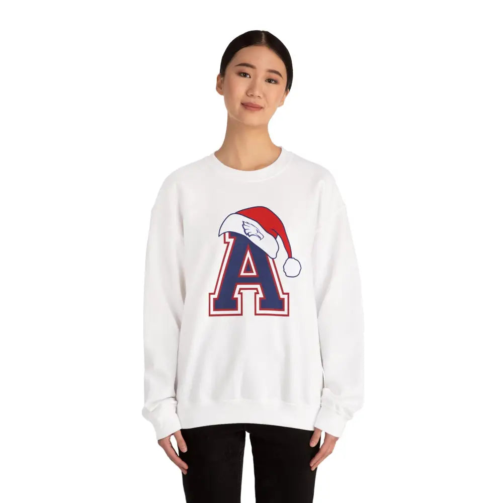 Allen Eagles Santa Hat Crewneck Sweatshirt - Sweatshirt