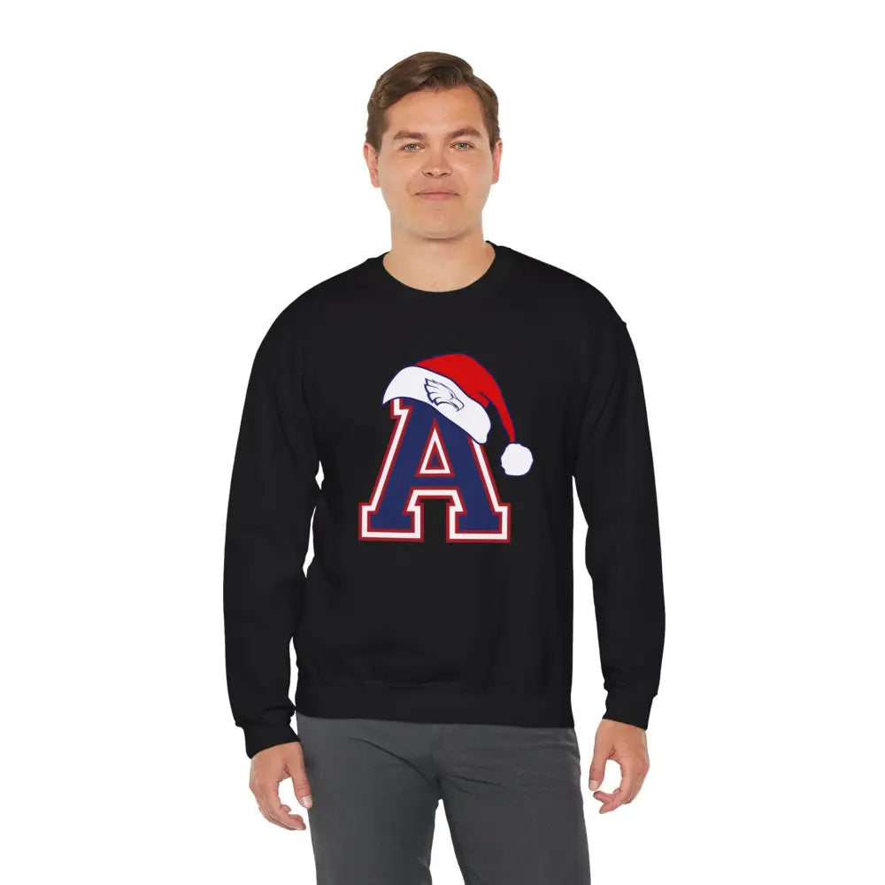 Allen Eagles Santa Hat Crewneck Sweatshirt - Sweatshirt