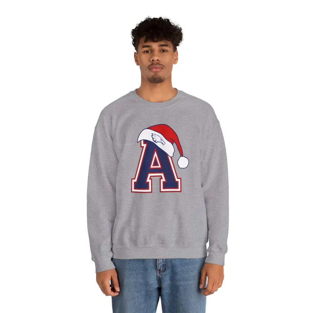 Allen Eagles Santa Hat Crewneck Sweatshirt - Sweatshirt