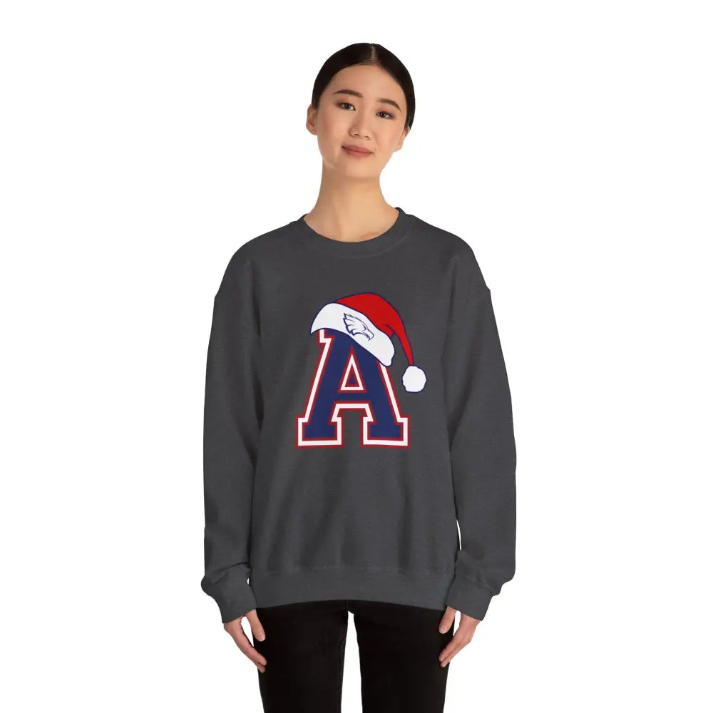 Allen Eagles Santa Hat Crewneck Sweatshirt - Sweatshirt