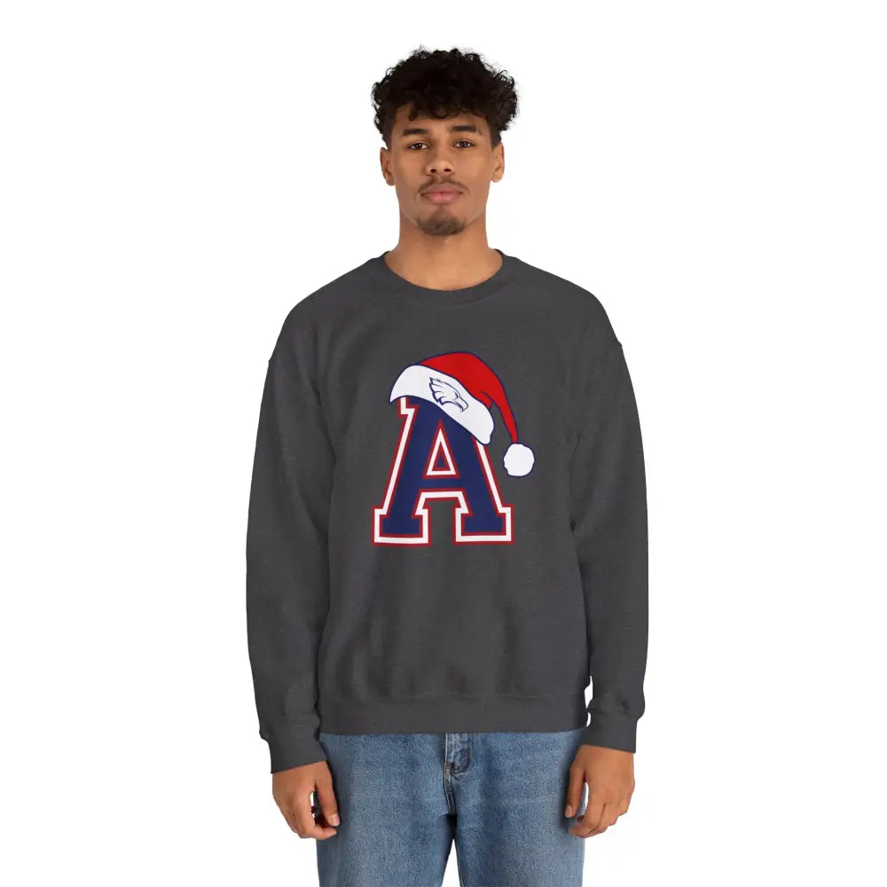 Allen Eagles Santa Hat Crewneck Sweatshirt - Sweatshirt
