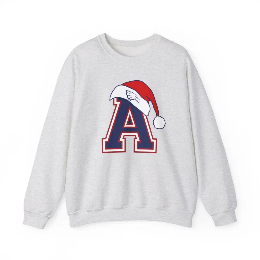 Allen Eagles Santa Hat Crewneck Sweatshirt - Ash / S - Sweatshirt
