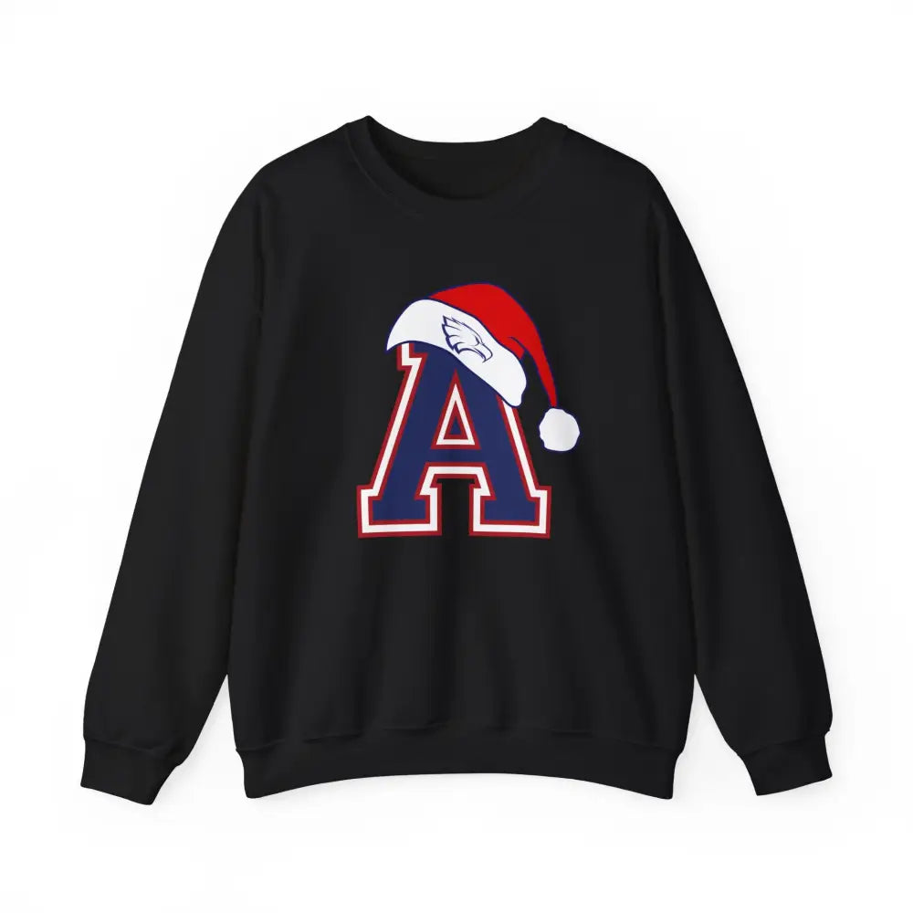 Allen Eagles Santa Hat Crewneck Sweatshirt - Black / S - Sweatshirt