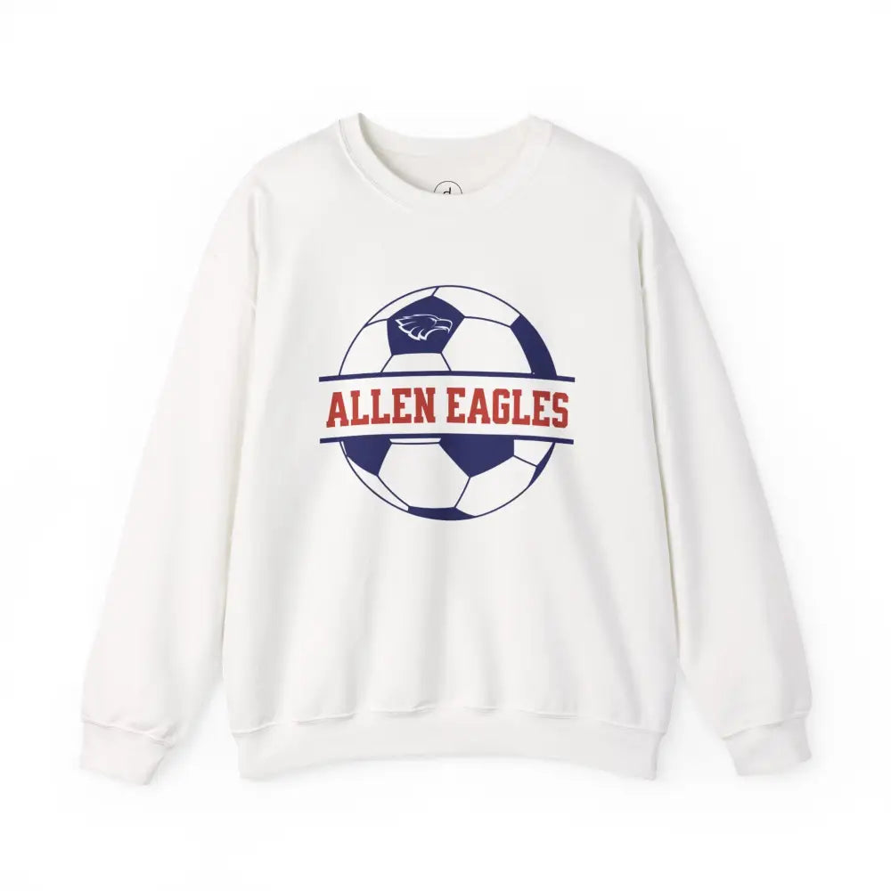 Allen Eagles Soccer Ball Crewneck Sweatshirt - White / S - Sweatshirt
