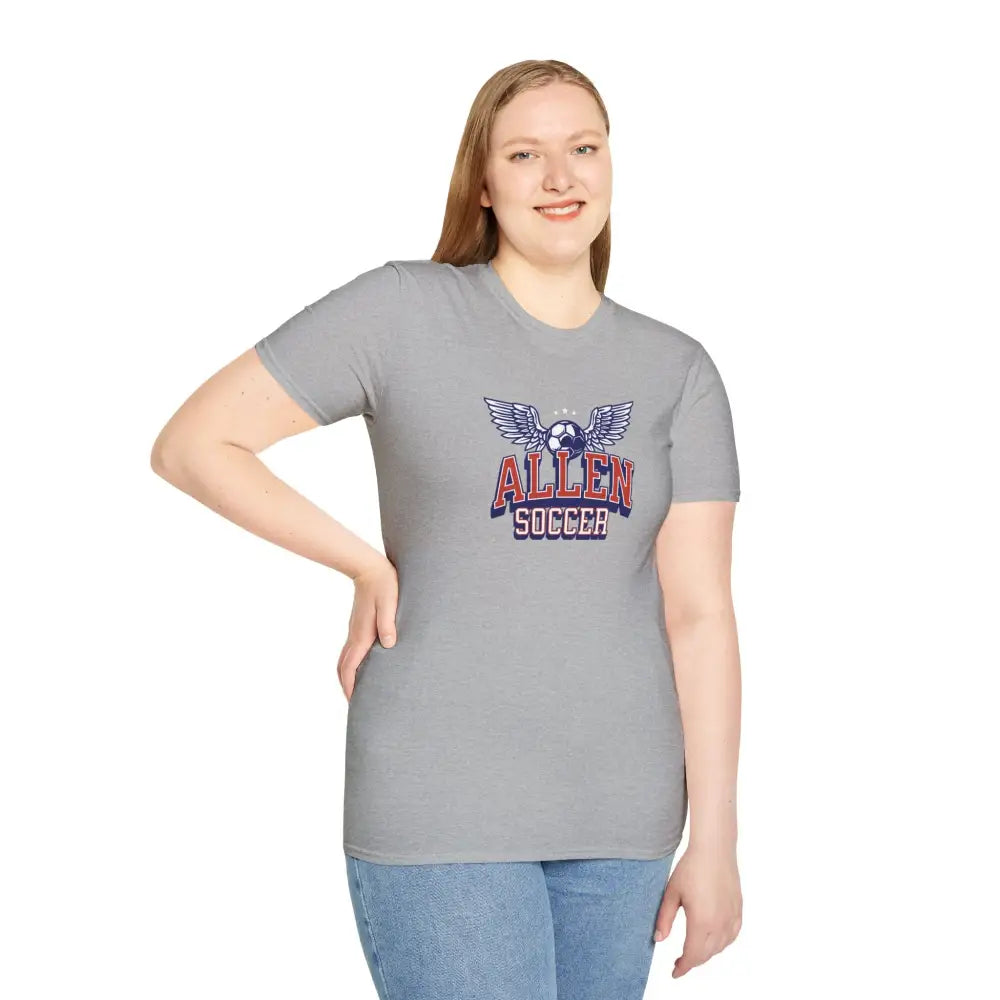 Allen Eagles Soccer Wings T-Shirt - T-Shirt