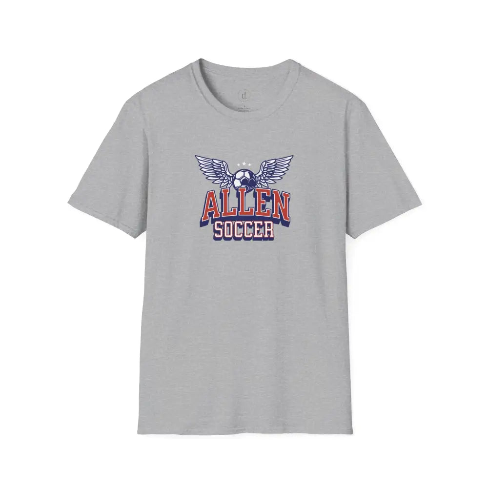 Allen Eagles Soccer Wings T-Shirt - Sport Grey / XS - T-Shirt
