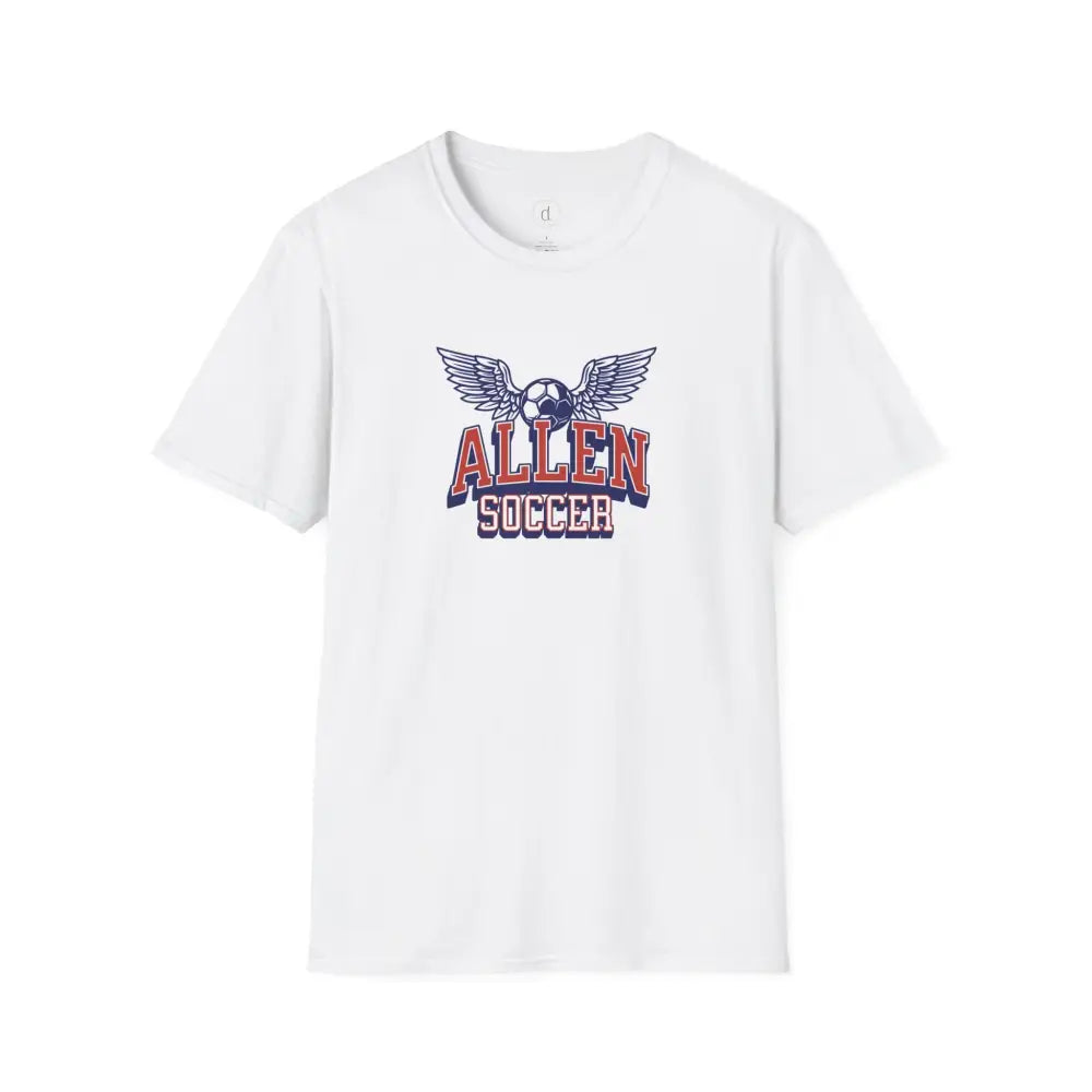 Allen Eagles Soccer Wings T-Shirt - White / XS - T-Shirt