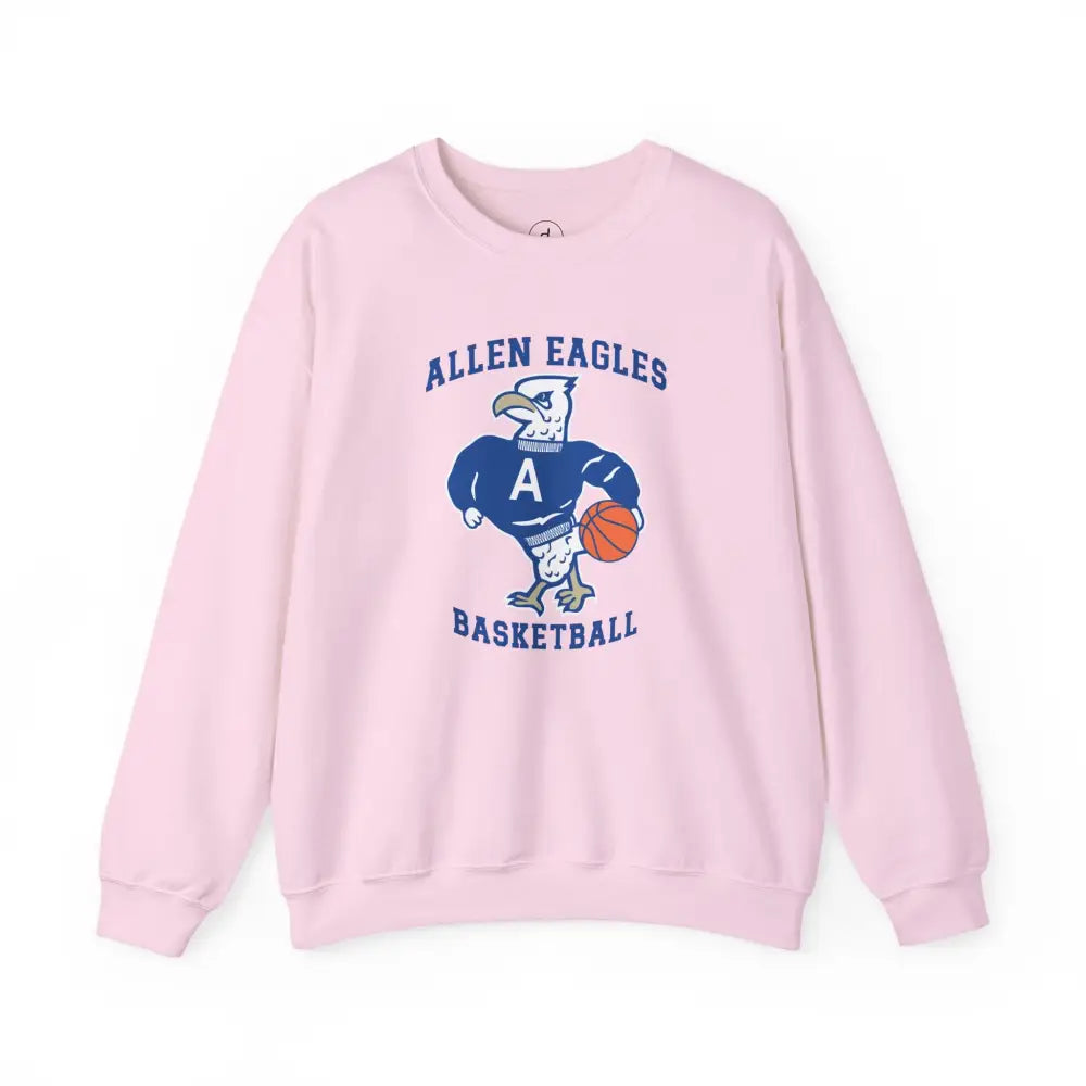 Allen Eagles Tuffy Basketball Crewneck Sweatshirt - Light Pink / S - Sweatshirt