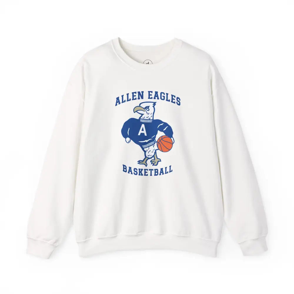 Allen Eagles Tuffy Basketball Crewneck Sweatshirt - White / S - Sweatshirt