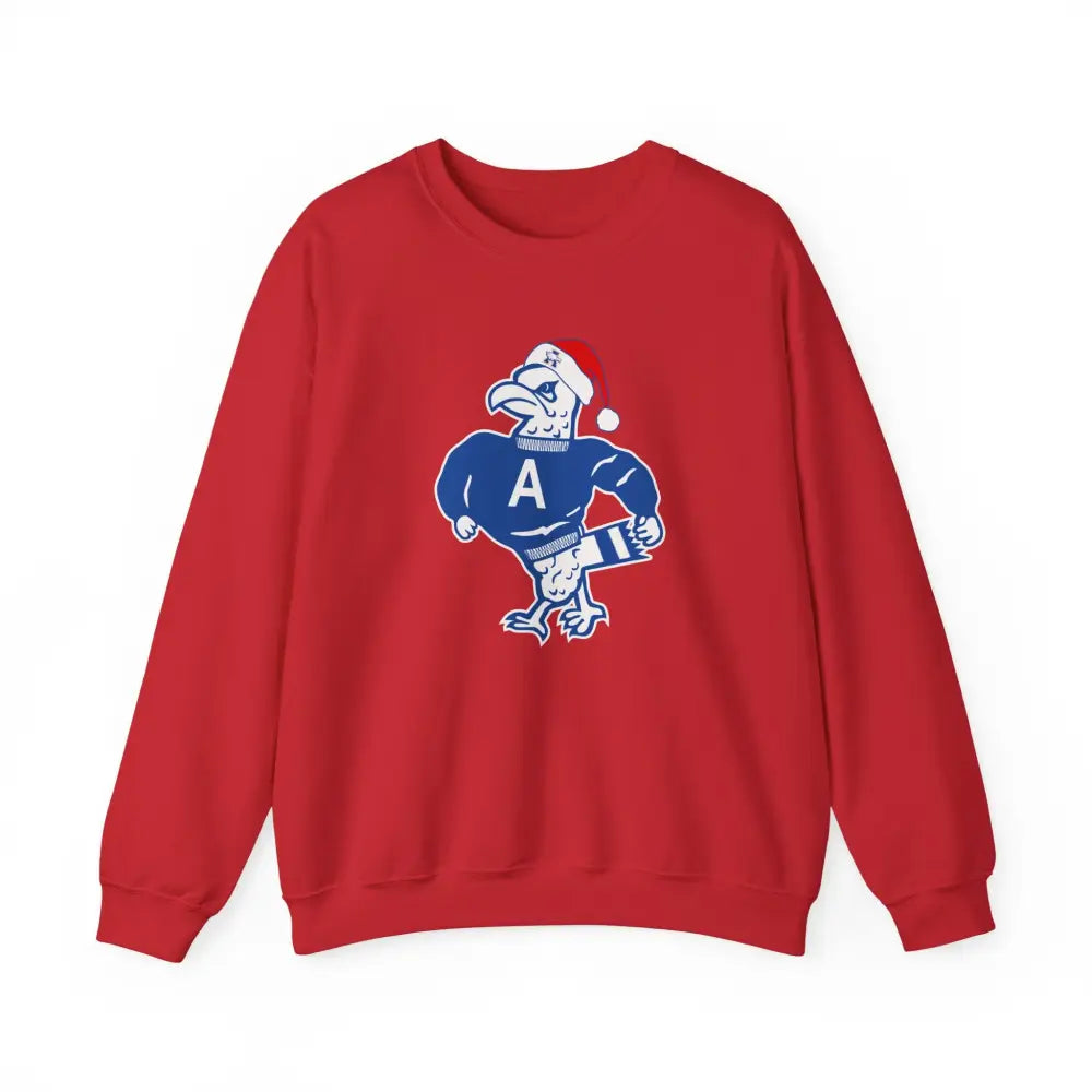 Allen Eagles Tuffy Christmas Crewneck Sweatshirt - Red / S - Sweatshirt
