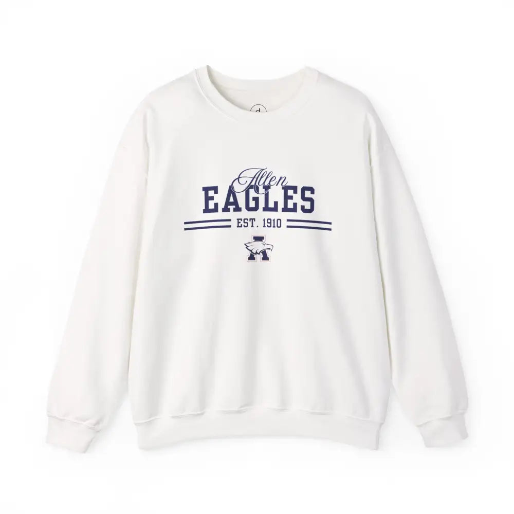 Allen Eagles Varsity Sweatshirt White / S Sweatshirt