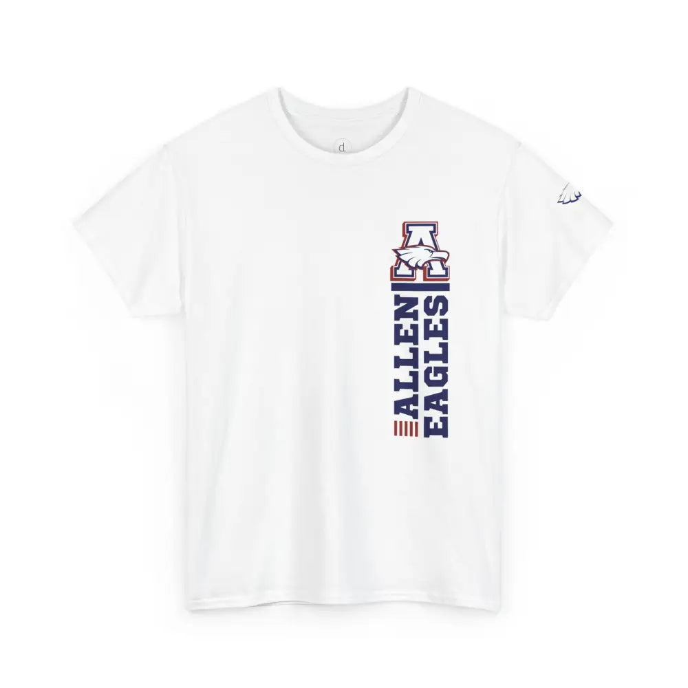 Allen Eagles Vertical Stack Tee White / S T Shirt