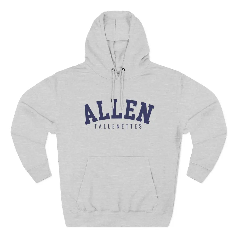 Allen Tallenettes Three Panel Fleece Hoodie - S / Heather Grey - Hoodie