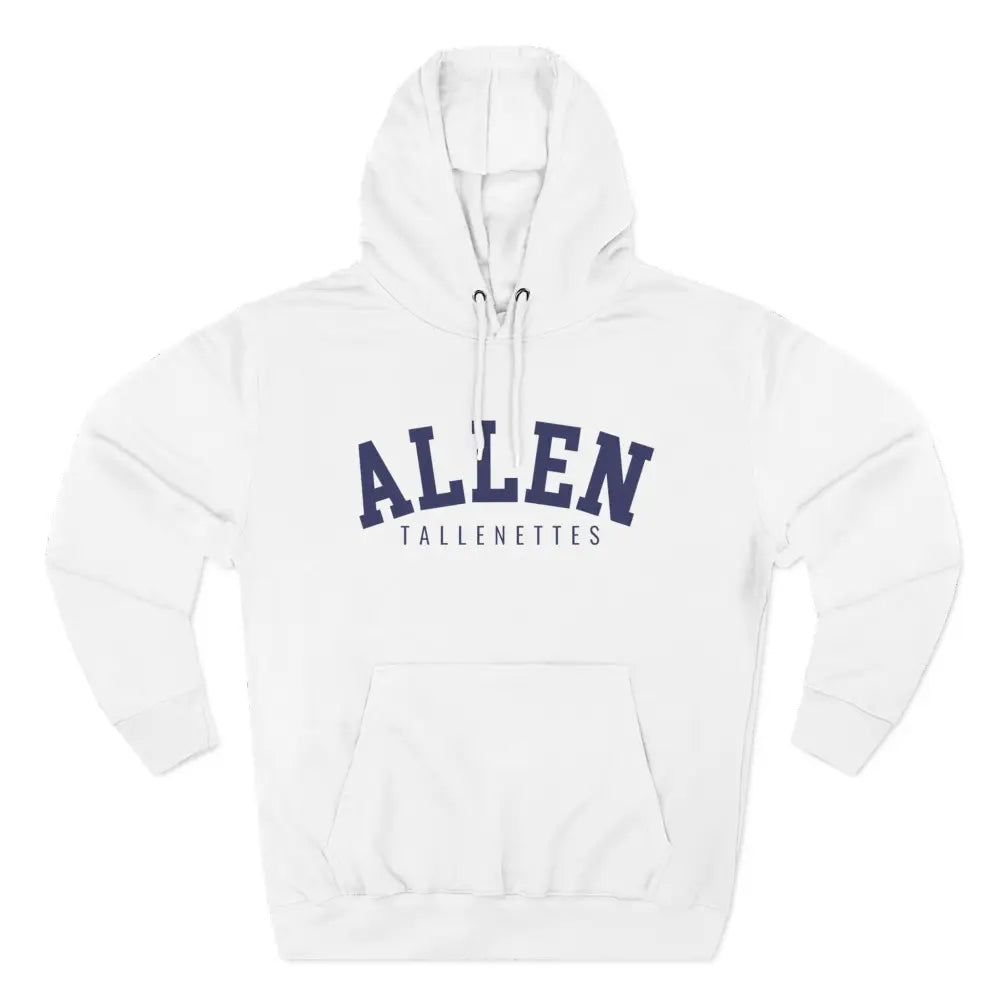 Allen Tallenettes Three Panel Fleece Hoodie - S / White - Hoodie