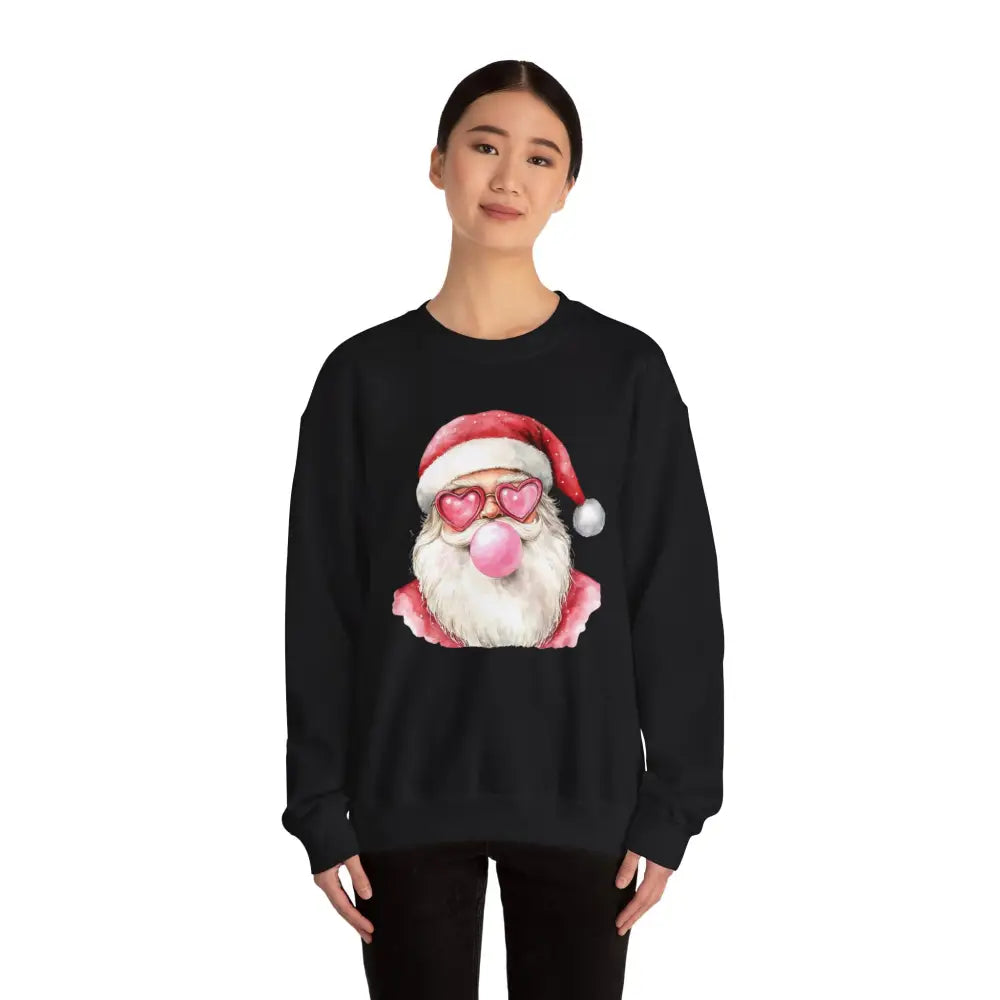 Bubble Gum Santa Crewneck Sweatshirt - Sweatshirt