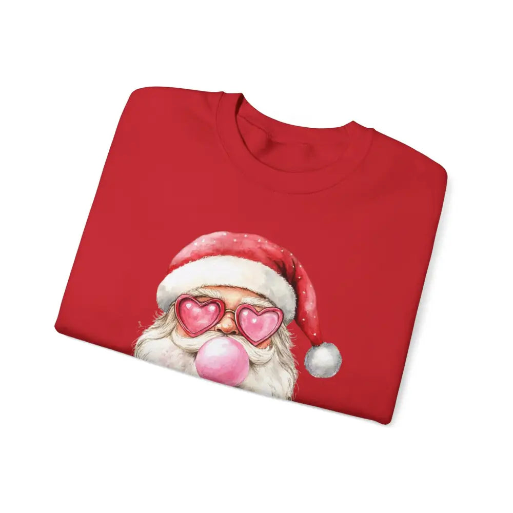 Bubble Gum Santa Crewneck Sweatshirt - Sweatshirt