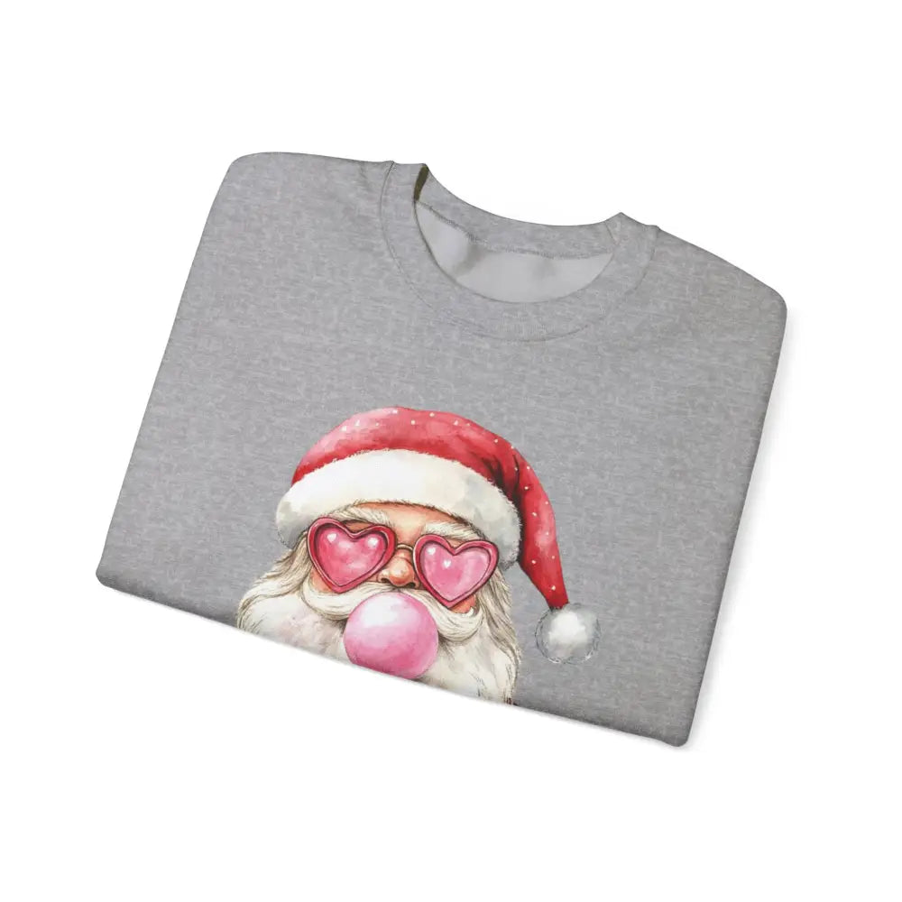 Bubble Gum Santa Crewneck Sweatshirt - Sweatshirt