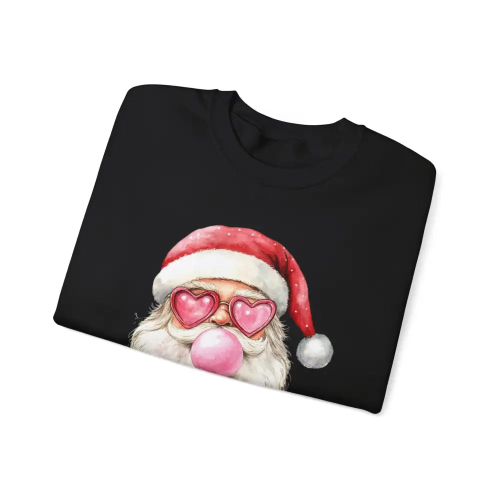 Bubble Gum Santa Crewneck Sweatshirt - Sweatshirt