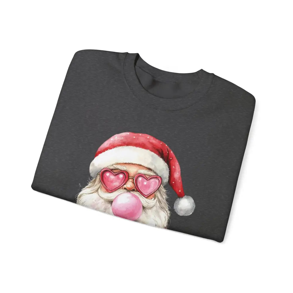 Bubble Gum Santa Crewneck Sweatshirt - Sweatshirt