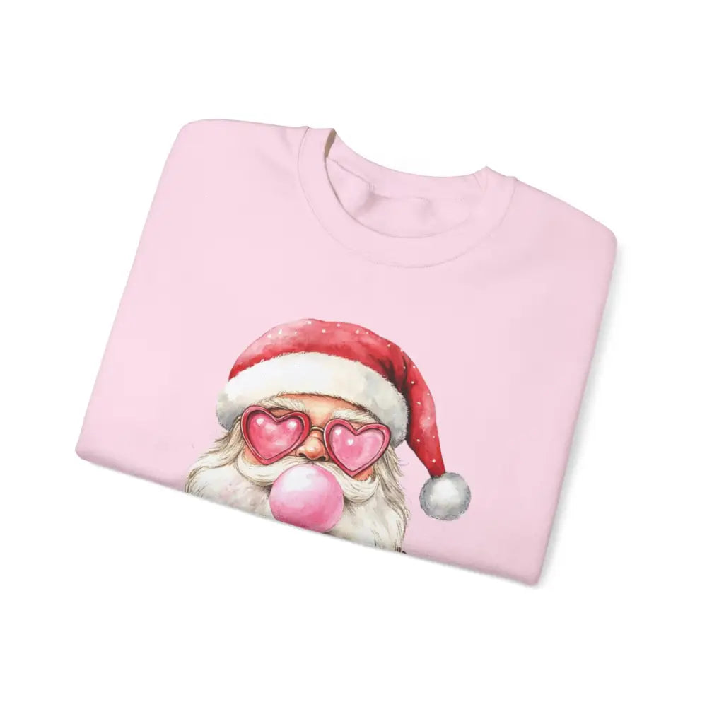 Bubble Gum Santa Crewneck Sweatshirt - Sweatshirt