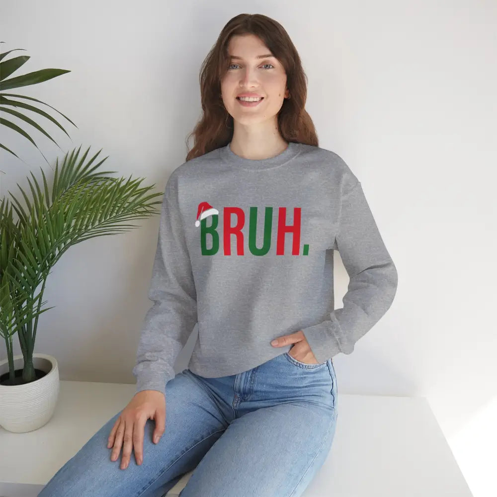 Christmas Bruh Crewneck Sweatshirt - Sweatshirt