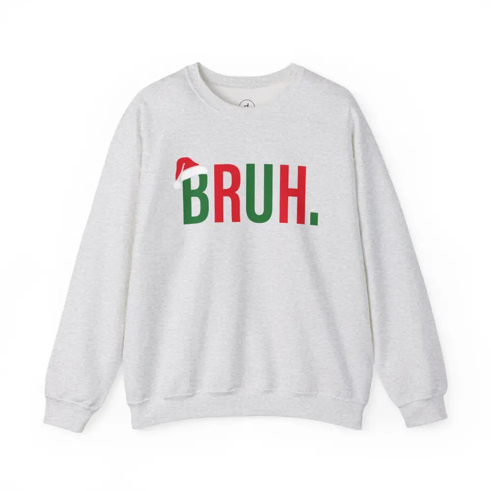 Christmas Bruh Crewneck Sweatshirt - Ash / S - Sweatshirt