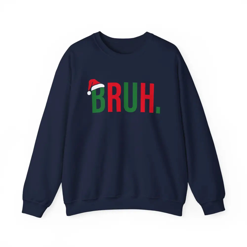 Christmas Bruh Crewneck Sweatshirt - Navy / S - Sweatshirt
