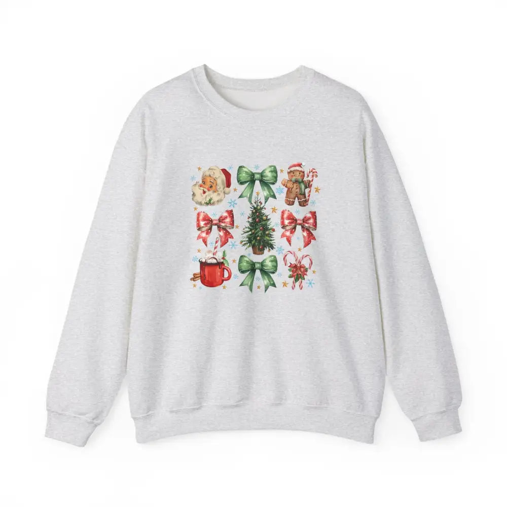 Christmas Coquette Crewneck Sweatshirt - Ash / S - Sweatshirt