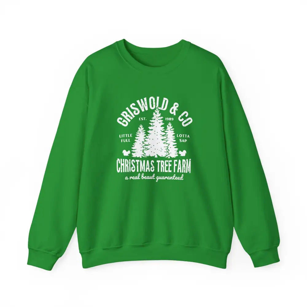 Christmas Tree Farm Crewneck Sweatshirt - Irish Green / S - Sweatshirt