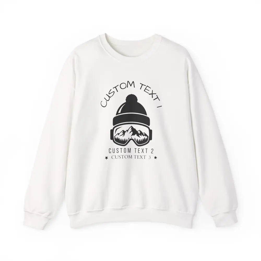 Custom Family Ski Trip Sweatshirt - White / S - Sweatshirt