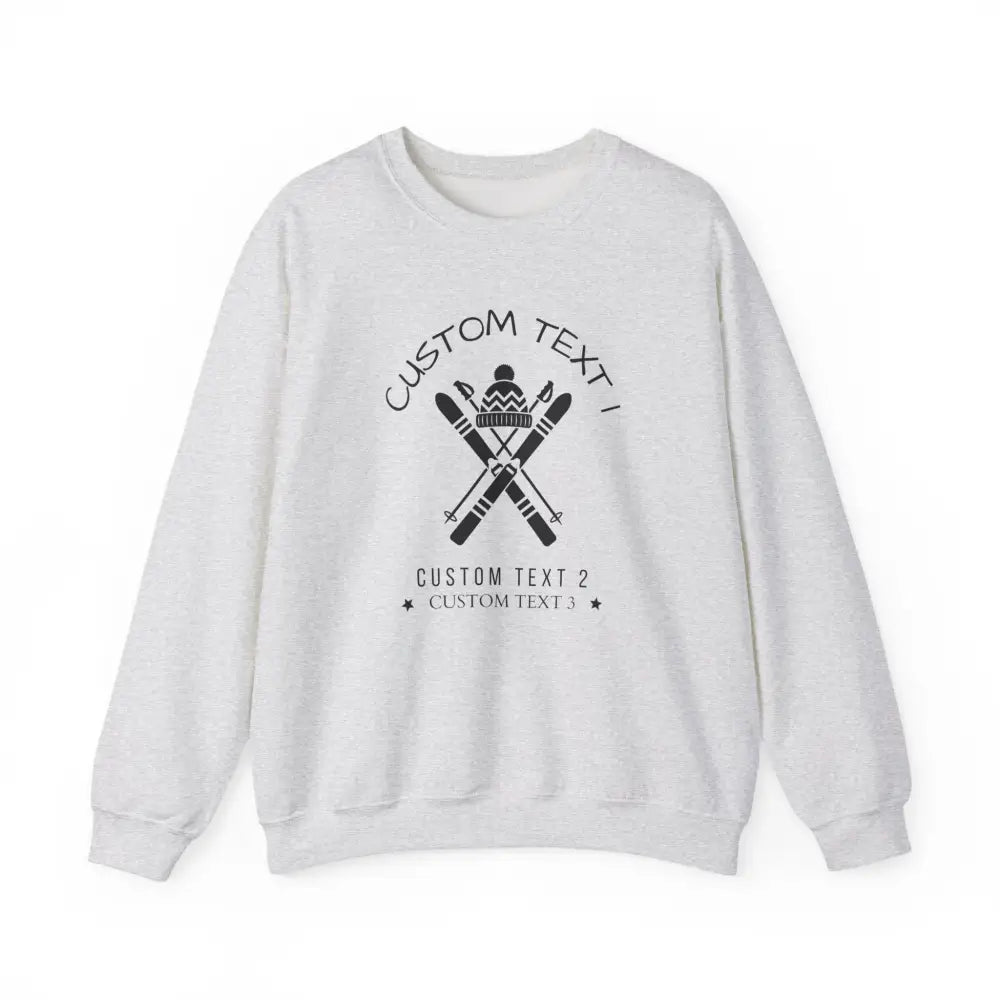 Custom Family Ski Trip X Sweatshirt - Ash / S - Sweatshirt