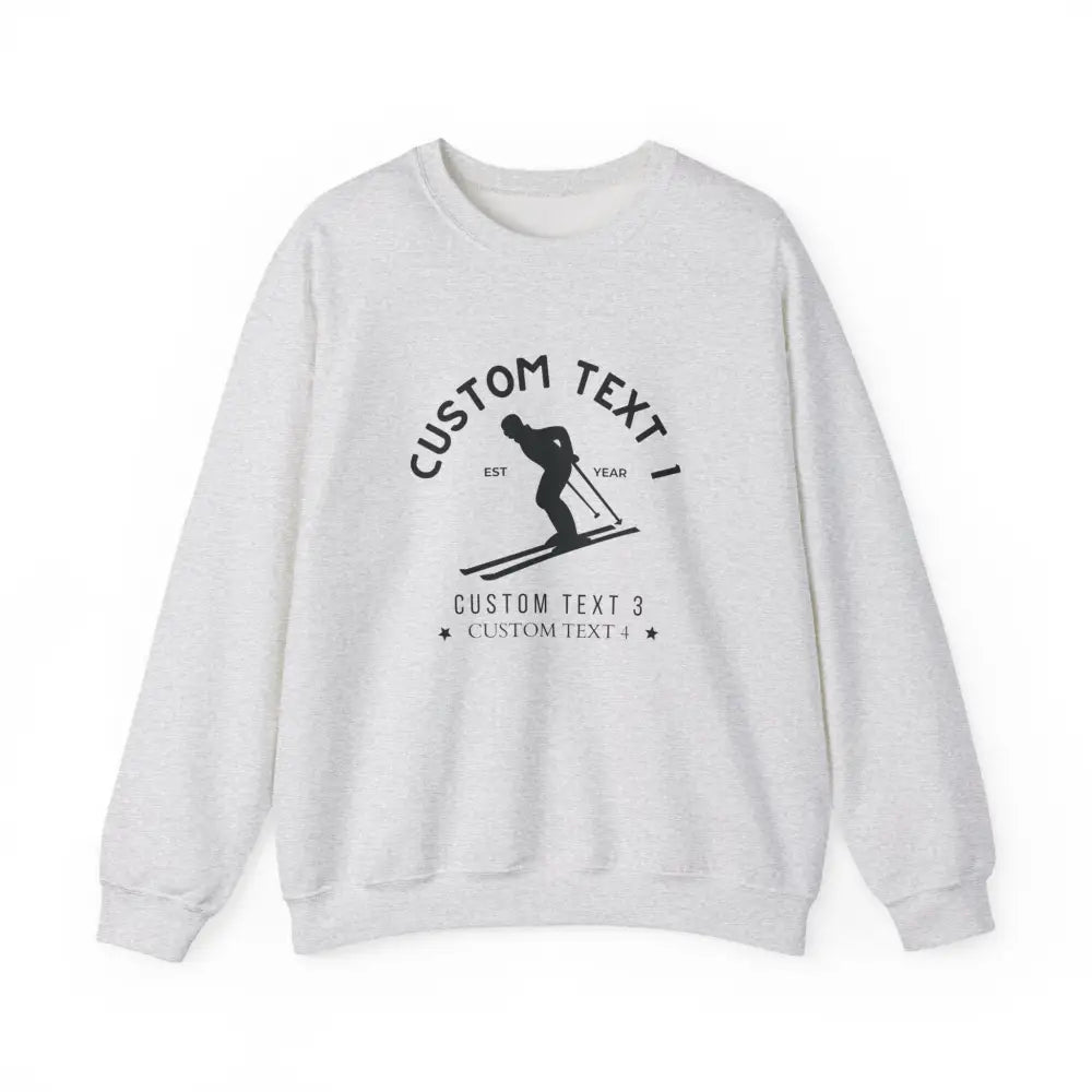 Custom Ski Squad EST Sweatshirt - Ash / S - Sweatshirt